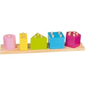 Goki wooden puzzle - recognizing shapes