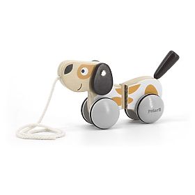 Gray-White Pull-Along Dog, Viga