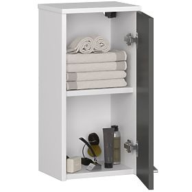 HANGING BATHROOM CABINET FIN W30 1D WHITE / GRAY
