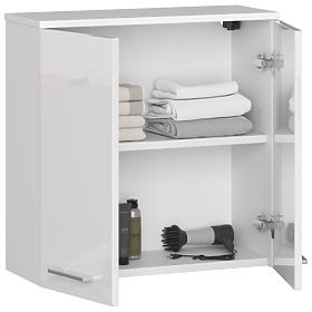 HANGING CABINET WIDTH 60 cm FIN 2D WHITE GLOSS