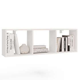 Hanging Shelf COBI 1X3 - Modern Wall Shelf 3 Compartments Matte White, COBI