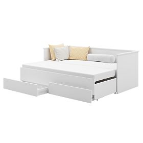 HELIOS Extendable Bed with Two Drawers Without Mattress 200x80/200x160