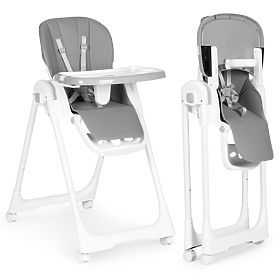 High Chair with Adjustable Height, Eco-leather, Safety Belts, Double Tray ECOTOYS