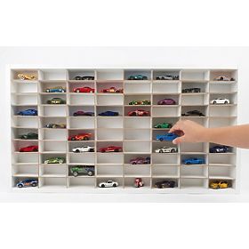 Hot Wheels Car Shelf - White, 80 Slots