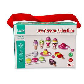 Ice cream - ice cream set 25 art - toy wood