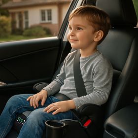 ISOFIX Car Seat Booster for Children i-SIZE Height 125-150 cm with Cup Holder ECOTOYS, EcoToys