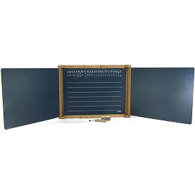 Jeujura Wooden Three-Panel Multifunctional Board 156x43 cm with Accessories