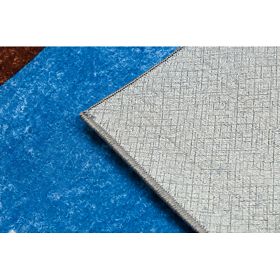 JUNIOR 51827.803 Washing Mat Truck, Excavator for Kids Non-Slip - Blue