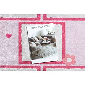 JUNIOR 51828.802 Washing Mat Hopscotch, Ballerina for Kids Anti-slip - Pink, F.H.Kabis