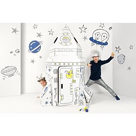 Large Cardboard Space Rocket