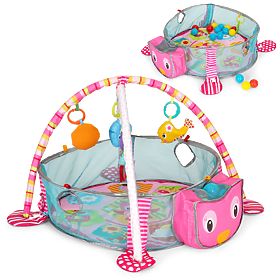 Large Educational Mat 3-in-1 Playpen 30 Balls 0+ ECOTOYS
