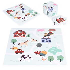 Large EVA Foam Mat for Children Farm 90.5x90.5 cm 21 pcs ECOTOYS