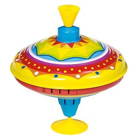 Large Rainbow Spinning Top, Goki