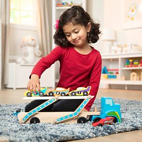 Large Truck with Racing Cars
