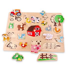 Large Wooden Puzzle In the Countryside
