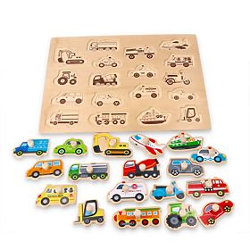 Large Wooden Puzzle Transport