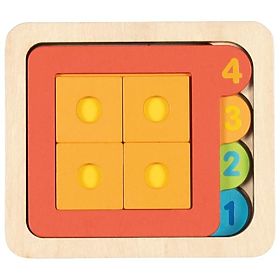Layered Puzzle Shapes and Numbers