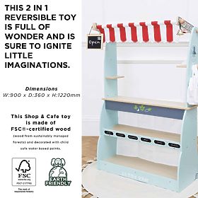 Le Toy Van 2-in-1 Honeybake Market Stall