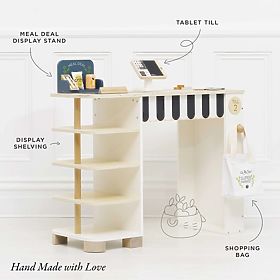 Le Toy Van Market Stall with Cash Register and Accessories, Le Toy Van