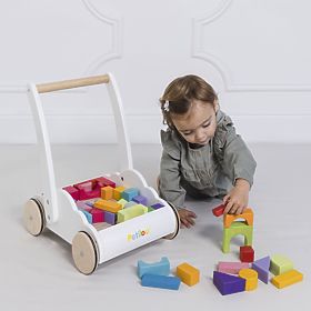 Le Toy Van Petilou Walker with Rainbow Blocks