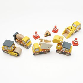 Le Toy Van Set of construction machines