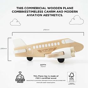 Le Toy Van Wooden Airplane