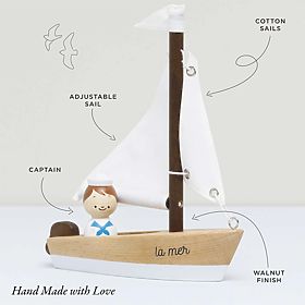 Le Toy Van Wooden Sailboat with Captain
