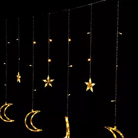 Light Chains Moons and Stars Christmas Lighting 96LED