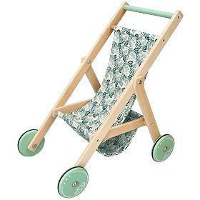 Light Wooden Doll Stroller