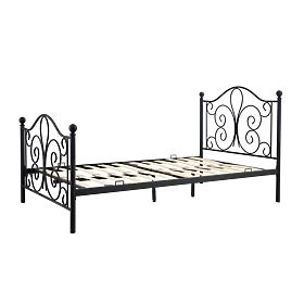 Metal bed PANAMA 120x200 - black