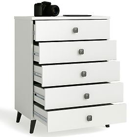 MOBI K-05 WHITE BLACK CHEST OF DRAWERS