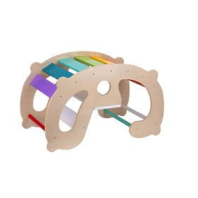 Montessori 2-in-1 Wooden Rocker
