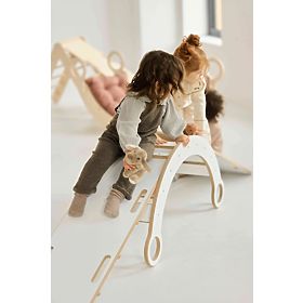Montessori Climbing Set M - White, baby wood