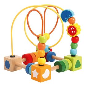 Motor Skills Threading Toy Night and Day, Bino