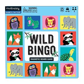 Mudpuppy Magnetic Board Game Wild Animals, Mudpuppy