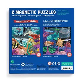 Mudpuppy Magnetic Puzzle Deep Sea 2x20 Pieces, Mudpuppy