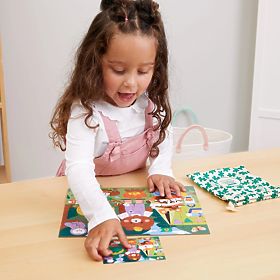 Mudpuppy Puzzle Happy Campers in a Fabric Bag 36 Pieces, Mudpuppy