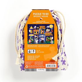 Mudpuppy Puzzle Haunted House in a Cloth Bag 36 Pieces, Mudpuppy
