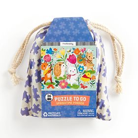 Mudpuppy Puzzle Spring Parade in Cloth Bag 36 Pieces, Mudpuppy