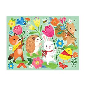 Mudpuppy Puzzle Spring Parade in Cloth Bag 36 Pieces, Mudpuppy