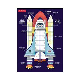 Mudpuppy Space Shuttle Puzzle 48 Pieces