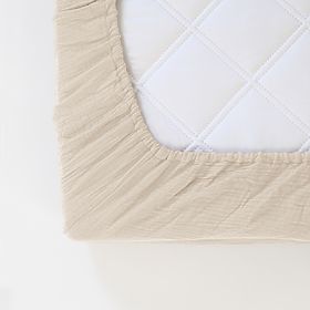 Muslin Fitted Sheet Ourbaby 140x70 cm - Ecru