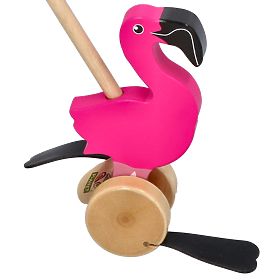Nature Planet Flamingo Push Toy