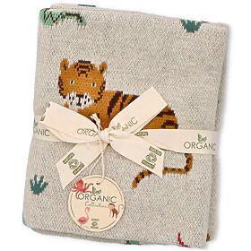Nature Planet Organic Cotton Blanket Wild Animals