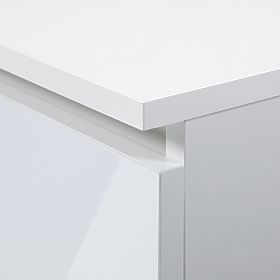 Office Shelf R 80 cm CLP R11 WHITE / WHITE GLOSS