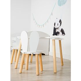 Ourbaby - Children's Table and Chairs with Bunny Ears
