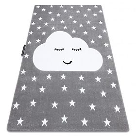 PETIT CLOUD Carpet, STARS, gray