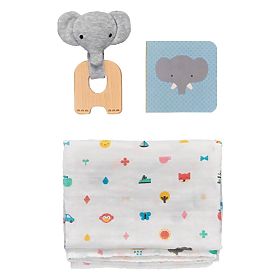 Petit Collage Baby elephant gift set