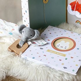 Petit Collage Elephant teether
