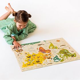 Petit Collage Floor puzzle our world